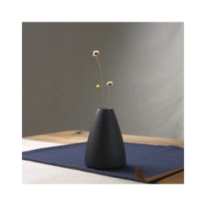 Florero pequeño de cerámica negra para decoración del hogar, artesanía, adorno de mesa, simplicidad, decoración de estilo japoné