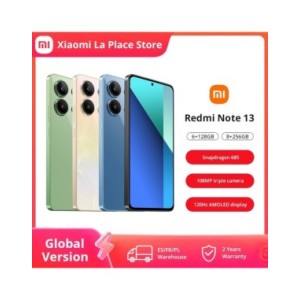 Xiaomi-Smartphone Redmi Note 13, versión Global, 4G, Snapdragon®Cámara 685 108MP 120Hz Pantalla AMOLED 33W carga