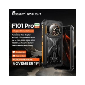 Fossibot-teléfono inteligente F101 Pro, móvil resistente, 10600mAh, 15GB + 128GB, resistente al agua IP68, versión Global, NFC