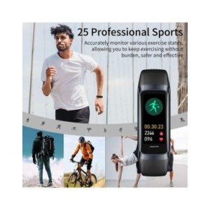 LIGE-reloj inteligente deportivo para hombre y mujer, accesorio de pulsera resistente al agua con Monitor de ritmo cardíaco y te LIGE-reloj inteligente deportivo para hombre y mujer, accesorio de pulsera resistente al agua con Monitor de ritmo cardíaco y te
