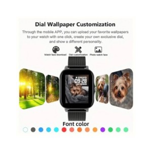 Reloj inteligente para hombre y mujer, pulsera con pantalla a Color de 2023 pulgadas, completamente táctil, esfera personalizada