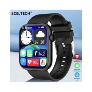 SCELTECH-reloj inteligente para hombre y mujer, pulsera de Fitness con carga inalámbrica, Bluetooth, llamadas, personalizada, 20