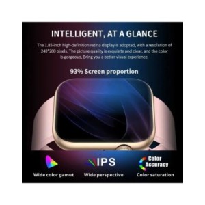 SCELTECH-reloj inteligente para hombre y mujer, pulsera de Fitness con carga inalámbrica, Bluetooth, llamadas, personalizada, 20