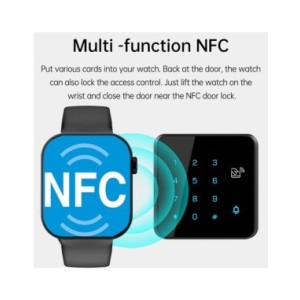 Reloj inteligente deportivo para hombre y mujer, pulsera con NFC, ECG + PPG, pantalla de 2023 pulgadas, control de ritmo cardíac