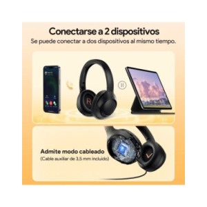 QCY-auriculares inalámbricos H3 ANC 43dB, cascos híbridos con cancelación activa de ruido, Bluetooth 5,4, Audio de alta resoluci QCY-auriculares inalámbricos H3 ANC 43dB, cascos híbridos con cancelación activa de ruido, Bluetooth 5,4, Audio de alta resoluci