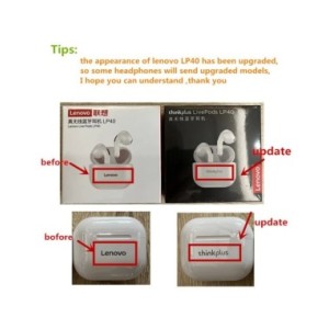 Lenovo Auricular Inalámbrico TWS, Audífonos Originales, Bluetooth, Control Táctil, Cascos Deportivos, Estéreo, Accesorio para Te Lenovo Auricular Inalámbrico TWS, Audífonos Originales, Bluetooth, Control Táctil, Cascos Deportivos, Estéreo, Accesorio para Te