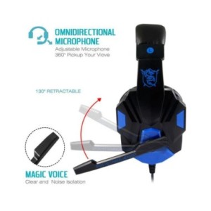 Luetooth-auriculares inalámbricos para videojuegos, audífonos con micrófono y cancelación de ruido, con cable, para teléfono móv