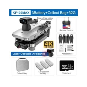 KF102 MAX Dron con cámara 4K, 2 ejes, cardán, GPS, Quadcopter, 5G, Wifi, FPV, RC, HD, 4K, helicóptero Dual RC KF102 MAX Dron con cámara 4K, 2 ejes, cardán, GPS, Quadcopter, 5G, Wifi, FPV, RC, HD, 4K, helicóptero Dual RC