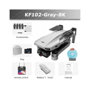Dron KF102 con GPS, cuadricóptero plegable sin escobillas, cámara Profesional 8K HD, 2 ejes, cardán, antivibración, fotografía a Dron KF102 con GPS, cuadricóptero plegable sin escobillas, cámara Profesional 8K HD, 2 ejes, cardán, antivibración, fotografía a