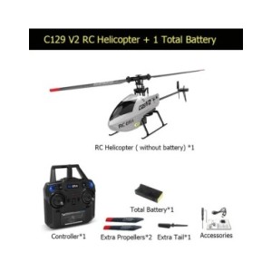 Modelo de Dron C129 UAV para exteriores, helicóptero RC, control remoto de 4 canales, retención de altitud de carga, juguete de  Modelo de Dron C129 UAV para exteriores, helicóptero RC, control remoto de 4 canales, retención de altitud de carga, juguete de