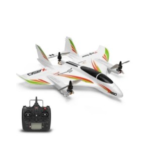 WLtoys-avión planeador Vtol sin escobillas X450, Avión de ala fija, 2,4G, 6 CANALES, 3D/6G, Control remoto Vertical de Avion