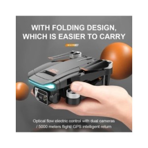 Dron portátil sin escobillas con GPS, cámara 4K HD, una tecla, retorno automático, largo tiempo de vuelo, rango de Control de 80