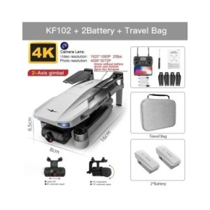 KF102 / KF102MAX Dron 4K Profesional con cámara HD 5G WiFi GPS 2 ejes antivibración cardán Quadcopter Motor sin escobillas Mini 