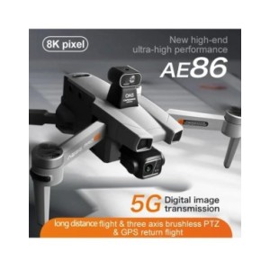 AE86 PRO MAX GPS FPV RC 5G WIFI Drone 4K profesional con cámara aérea 4K HD, evitación de obstáculos, cuadricóptero plegable sin