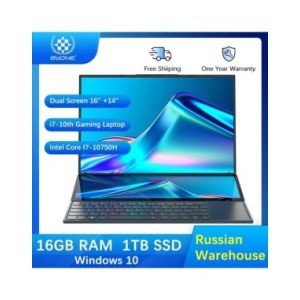 Byone-ordenador portátil para videojuegos, Notebook con pantalla táctil de 16 y 14 pulgadas, Intel Core I7 10750H, Windows 10 Byone-ordenador portátil para videojuegos, Notebook con pantalla táctil de 16 y 14 pulgadas, Intel Core I7 10750H, Windows 10