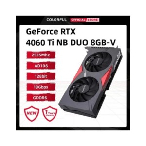 Tarjeta gráfica para juegos iGame GeForce RTX 4060 Ti NB DUO 8GB-V GDDR6 128bit 2535Mhz Eat chicken advanced NVIDIA GPU Tarjeta gráfica para juegos iGame GeForce RTX 4060 Ti NB DUO 8GB-V GDDR6 128bit 2535Mhz Eat chicken advanced NVIDIA GPU