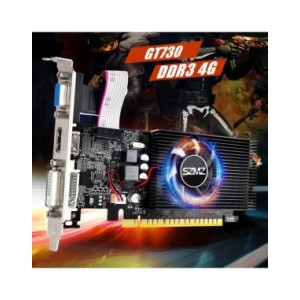 Tarjeta gráfica GT730 de 4GB DDR3, tarjeta de vídeo para juegos de escritorio de 128Bit con puerto VGA DVI Compatible con HDMI,  Tarjeta gráfica GT730 de 4GB DDR3, tarjeta de vídeo para juegos de escritorio de 128Bit con puerto VGA DVI Compatible con HDMI,