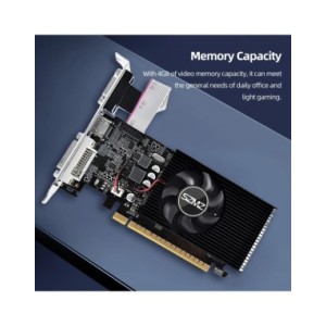 Tarjeta gráfica GT730 de 4GB DDR3, tarjeta de vídeo para juegos de escritorio de 128Bit con puerto VGA DVI Compatible con HDMI,  Tarjeta gráfica GT730 de 4GB DDR3, tarjeta de vídeo para juegos de escritorio de 128Bit con puerto VGA DVI Compatible con HDMI,