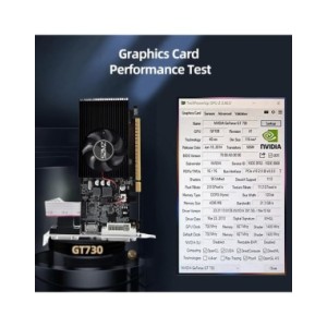 Tarjeta gráfica GT730 de 4GB DDR3, tarjeta de vídeo para juegos de escritorio de 128Bit con puerto VGA DVI Compatible con HDMI,  Tarjeta gráfica GT730 de 4GB DDR3, tarjeta de vídeo para juegos de escritorio de 128Bit con puerto VGA DVI Compatible con HDMI,