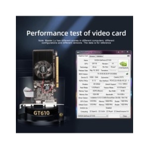 Tarjeta gráfica GT610, 1GB, 2GB, pantalla de vídeo de ordenador, 810MHZ, interfaz DDR3, piezas de repuesto para componentes de m