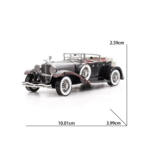 Rompecabezas de Metal en 3D para niños, maqueta de coche Retro clásico de Packard Twelve Duesenberg J, modelo de ensamblaje de c