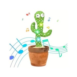 Juguetes de Cactus parlantes para bebés, niños y niñas, cantar, imitar, grabar, repetir lo que dices, Sunny Cactus Up Plus, 1 ud