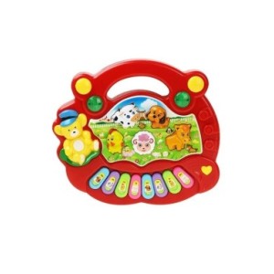 Juguete Musical con sonido de Animal para bebé, Teclado de Piano, instrumento Musical eléctrico intermitente, juguetes educativo