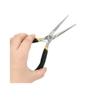 Alicates de punta larga para electricista, herramientas manuales de acero, pelado, corte, sujeción, cortador de alambre, multifu