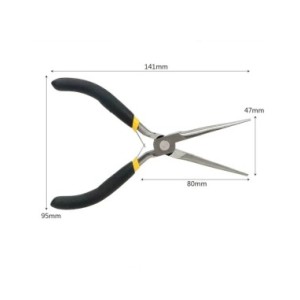 Alicates de punta larga para electricista, herramientas manuales de acero, pelado, corte, sujeción, cortador de alambre, multifu