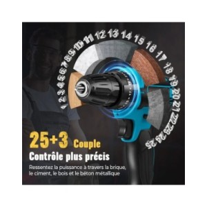 Taladro de impacto inalámbrico, destornillador eléctrico, martillo eléctrico, Mini taladro de mano, batería de iones de litio, h