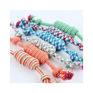 Cuerda de algodón para perros, juguete interactivo para morder, suministros para cachorros pequeños, medianos y grandes, accesor