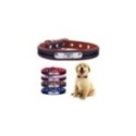 Collar reflectante para perros medianos y grandes, acolchado de neopreno suave, nailon transpirable, ajustable, 25 a 60 centímet