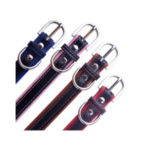 AiruiDog-Collar de cuero para perro, ajustable, personalizado, nombre de identificación para cachorro, grabado personalizado, XS