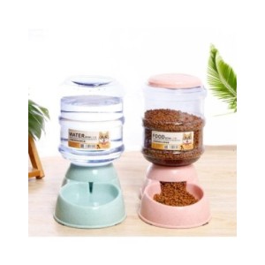 Alimentadores automáticos para perros, botella de agua de plástico, tazón para gatos, dispensador de agua potable para perros, t