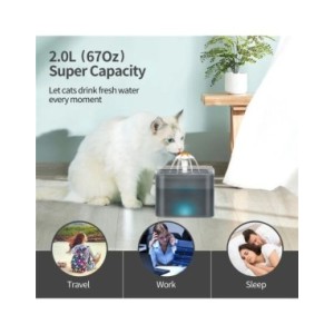 Alimentador automático inteligente para perros y gatos, dispensador de comida seca de 3,5 litros, alimentador de agua de 2L, apt