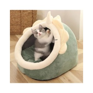 Cama plegable de dibujos animados para gato, cama lavable y extraíble para dormir profundamente, esterilla para perro pequeño, c