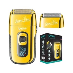 VGR-Afeitadora eléctrica recargable de 3 velocidades para Barba y pelo para hombres, máquina de afeitar de cabeza calva, Afeitad