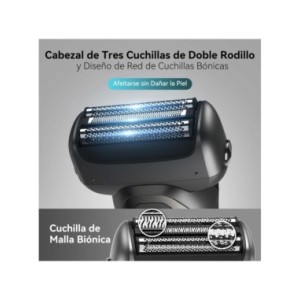 Kensen-Afeitadora eléctrica S20 para hombre, máquina de afeitar 3D flotante con cuchilla, lavable, tipo C, recargable por USB, p Kensen-Afeitadora eléctrica S20 para hombre, máquina de afeitar 3D flotante con cuchilla, lavable, tipo C, recargable por USB, p