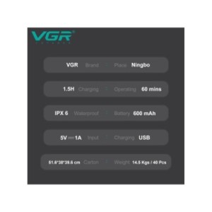 VGR maquina afeitar hombre afeitadora afeitadora Afeitadora eléctrica Profesional Maquina de afeitar Resistente al agua Recortad VGR maquina afeitar hombre afeitadora afeitadora Afeitadora eléctrica Profesional Maquina de afeitar Resistente al agua Recortad