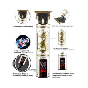 Afeitadora eléctrica profesional para hombres, máquina de afeitar T9, cortadora de barba, envío directo, 2024