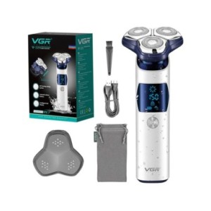 VGR-Afeitadora eléctrica Original para hombre, máquina de afeitar Facial recargable, en seco y húmedo, con batería de litio VGR-Afeitadora eléctrica Original para hombre, máquina de afeitar Facial recargable, en seco y húmedo, con batería de litio