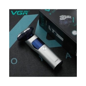 VGR-Afeitadora eléctrica Original para hombre, máquina de afeitar Facial recargable, en seco y húmedo, con batería de litio
