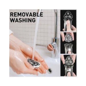 Afeitadora eléctrica para hombres afeitadora para hombres afeitadora SOEYE recortadora de barba 3D cuchilla flotante lavable cor