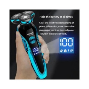 Afeitadora eléctrica lavable y recargable para hombres, máquina de afeitar de corte de pelo, recortadora de barba, uso Dual en s Afeitadora eléctrica lavable y recargable para hombres, máquina de afeitar de corte de pelo, recortadora de barba, uso Dual en s