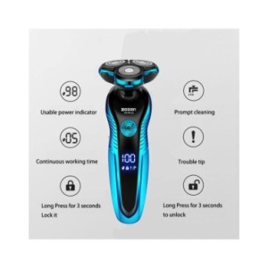 Afeitadora eléctrica lavable y recargable para hombres, máquina de afeitar de corte de pelo, recortadora de barba, uso Dual en s