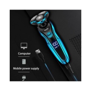 Afeitadora eléctrica lavable y recargable para hombres, máquina de afeitar de corte de pelo, recortadora de barba, uso Dual en s