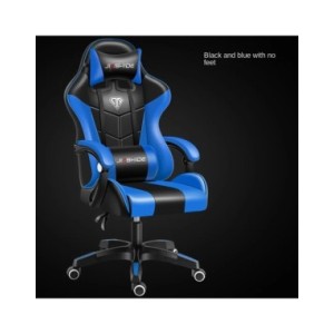 Silla ergonómica para juegos con reposapiés y función de masaje para una máxima comodidad Silla ergonómica para juegos con reposapiés y función de masaje para una máxima comodidad
