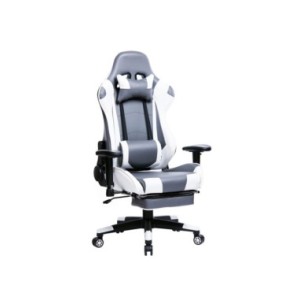 WOLTU-silla giratoria para juegos de carreras, asiento de piel sintética con inclinación de 155 °, soporte Lumbar para relajarse WOLTU-silla giratoria para juegos de carreras, asiento de piel sintética con inclinación de 155 °, soporte Lumbar para relajarse