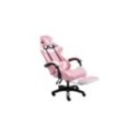Vinsetto Silla Gaming Ergonómica Silla de Escritorio Racing Giratoria con Altura Ajustable Reclinable de 135° Reposacabezas y Co