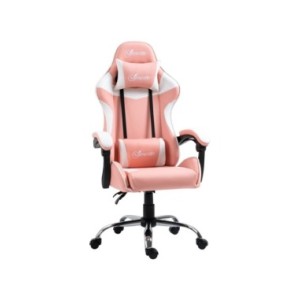 Vinsetto Silla Gaming Ergonómica Silla de Escritorio Racing Giratoria con Altura Ajustable Reclinable de 135° Reposacabezas y Co Vinsetto Silla Gaming Ergonómica Silla de Escritorio Racing Giratoria con Altura Ajustable Reclinable de 135° Reposacabezas y Co
